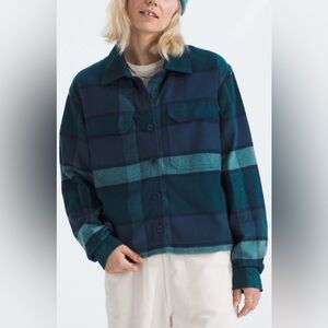 The North Face Blue Plaid Crop Top